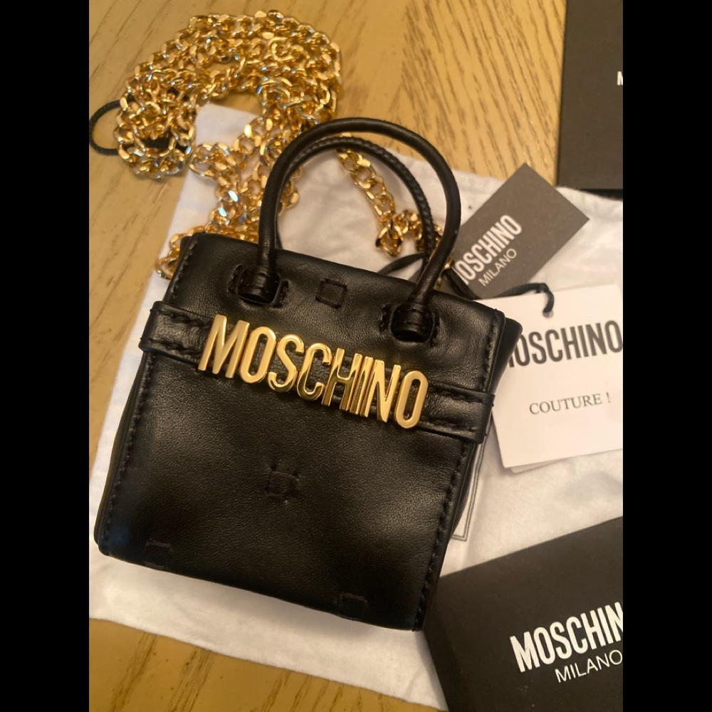 Moschino Mini Logo Print Crossbody